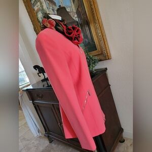 NWT-Lafayette 148 CORAL Jacket!!🍹🍑🧁
